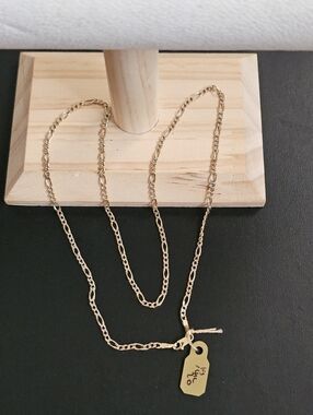 14k Gold Two Tone Necklace 20 Inch